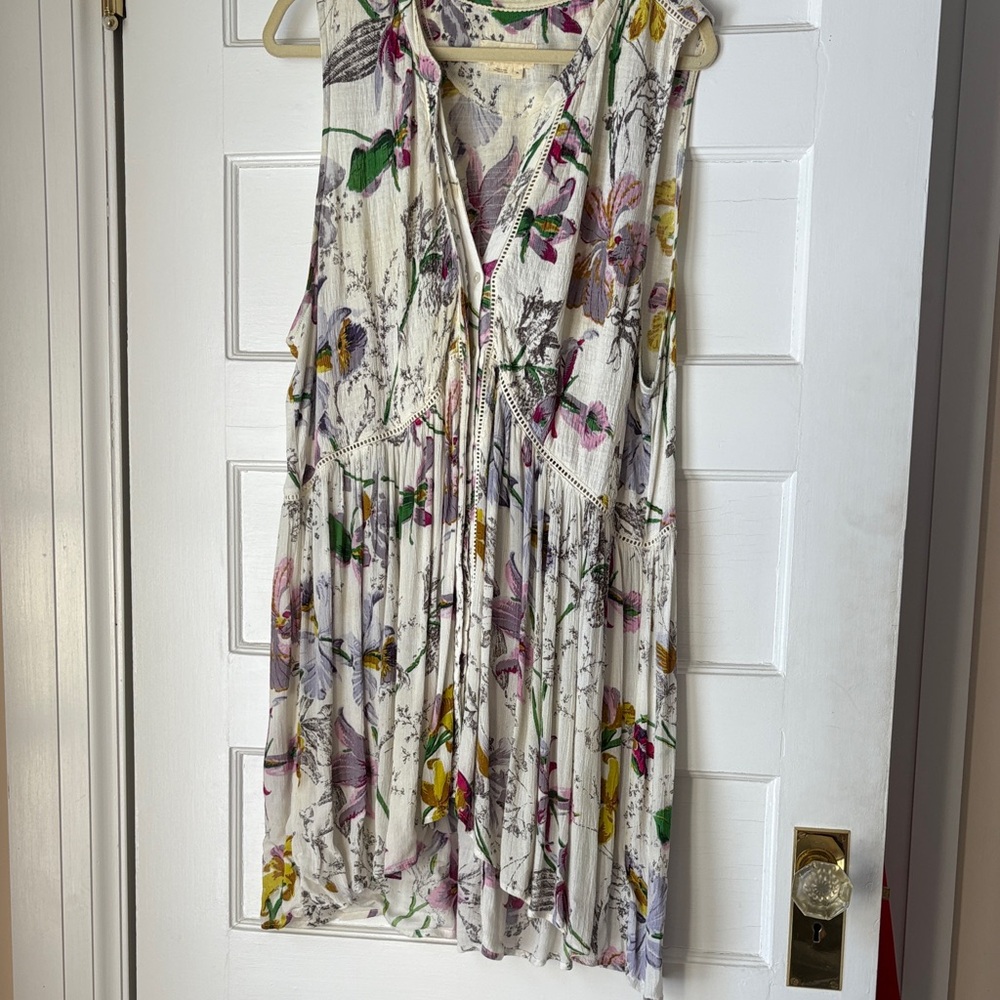 Anthropologie Multicolor Floral Mini Dress or tunic